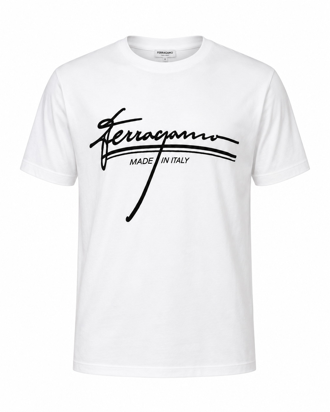 Camiseta Ferragamo Made in Italy – Blanca